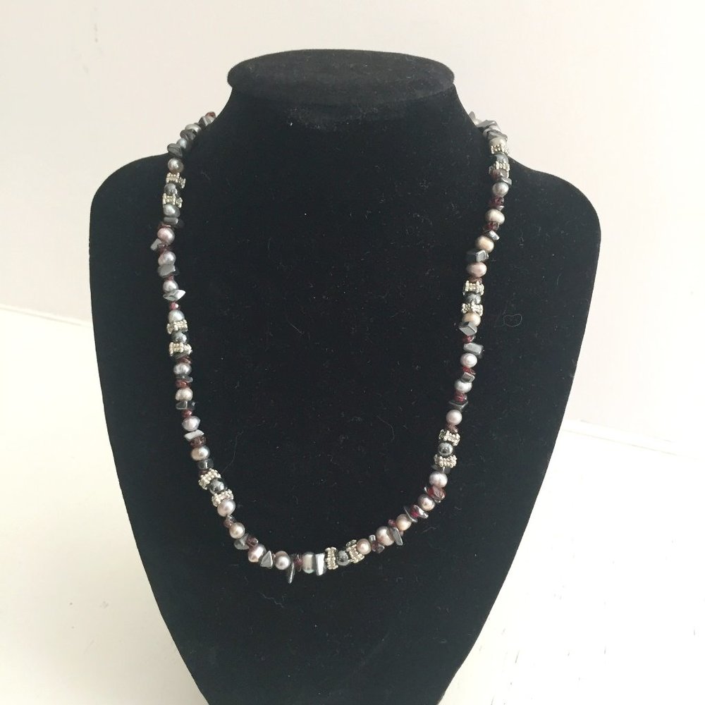 Beaded Stone Necklace